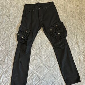 Black Cargo Pants with Pockets